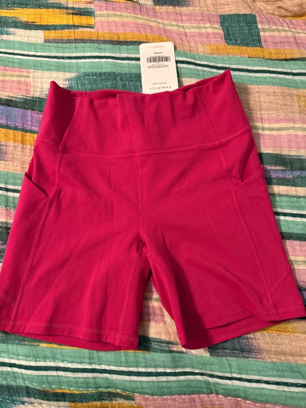 NWT Fabletics Women’s High-Waist Performance Shorts - Hot Pink